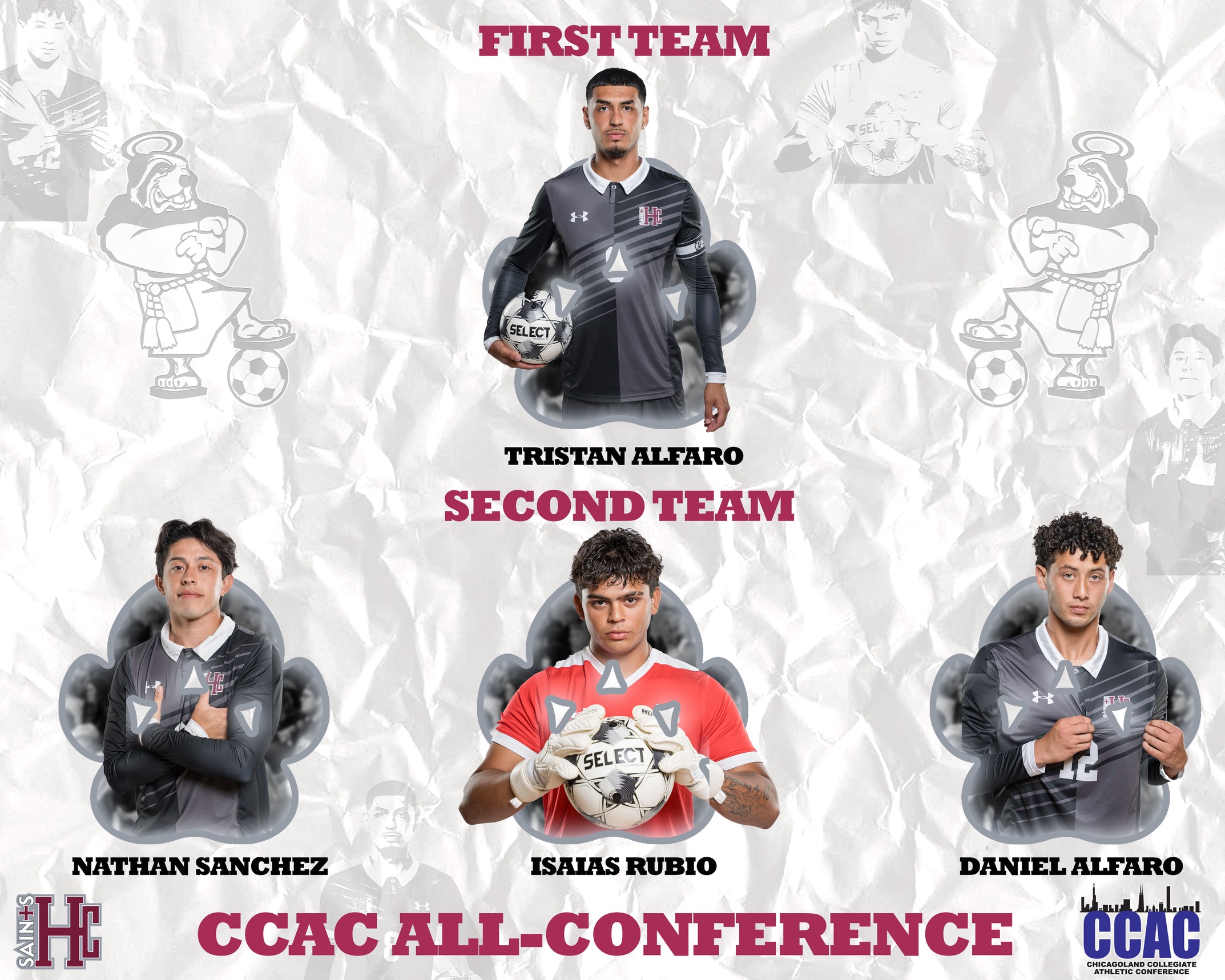 Four Saints Earn CCAC All-Conference Honors