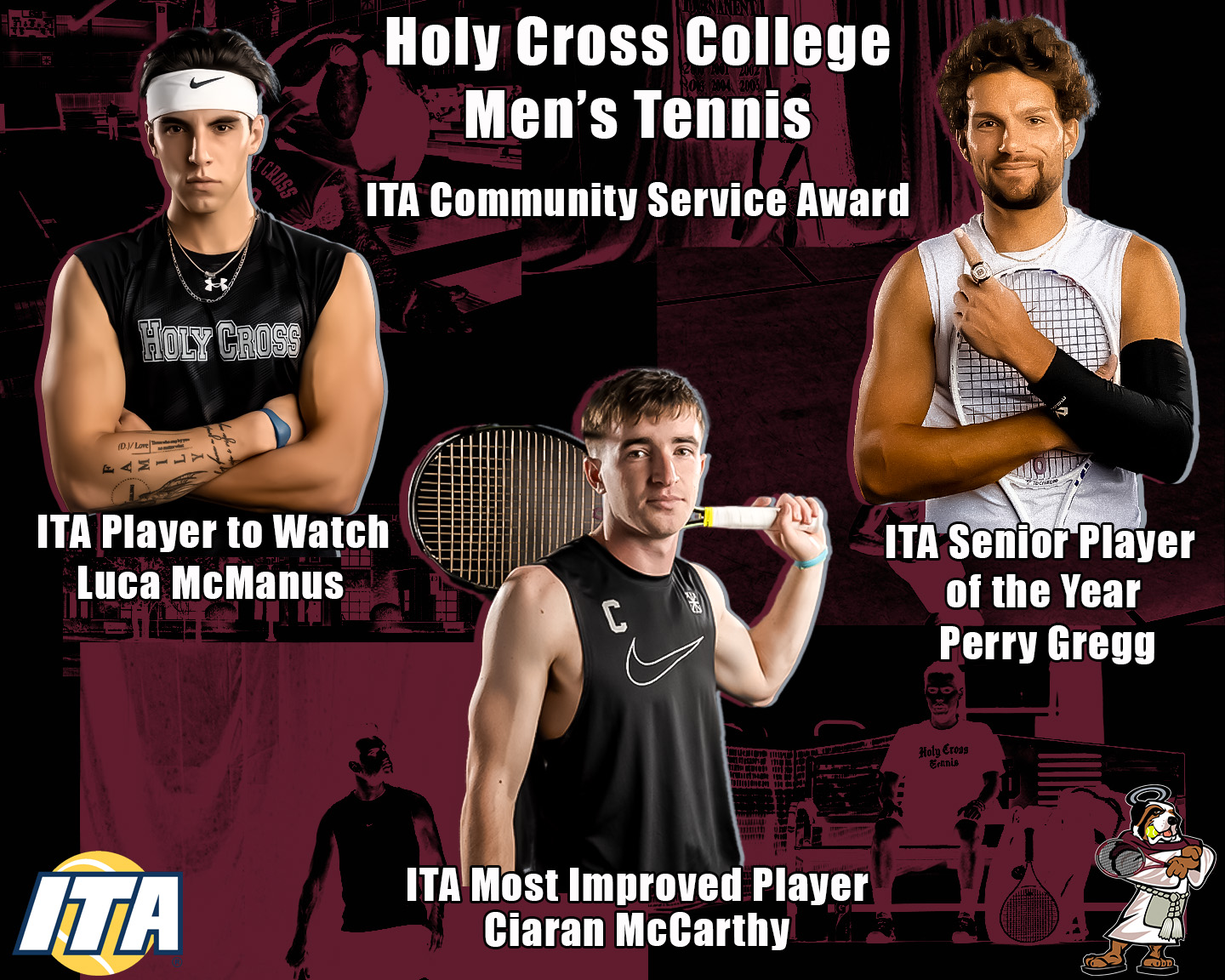 Holy Cross Men's Tennis Earns Multiple Honors at ITA East Regional Awards
