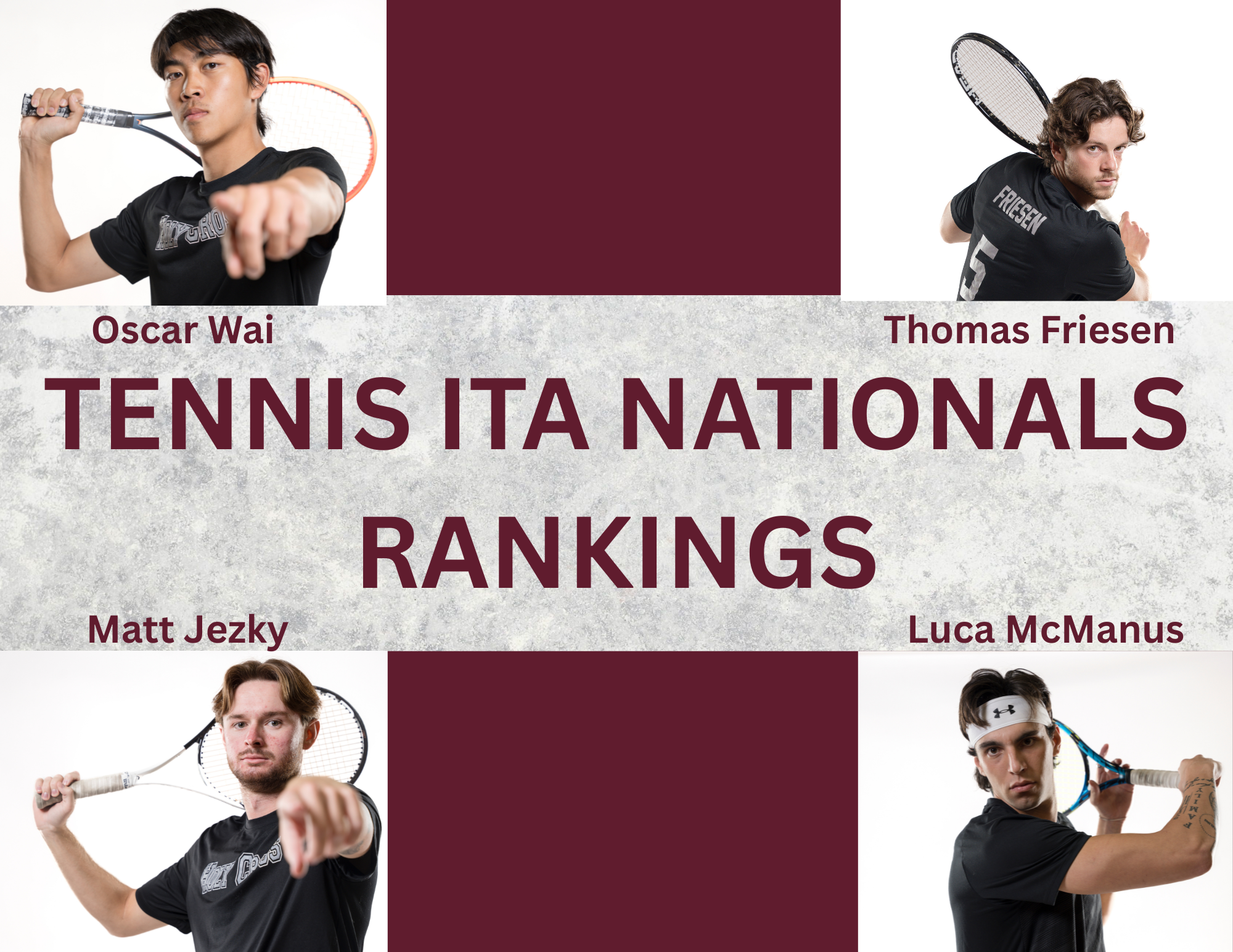 Saints Men&rsquo;s Tennis Earns National Recognition with Four ITA Rankings